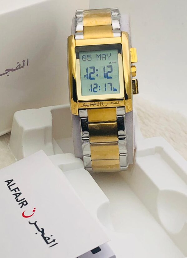 Al fajr Islamic Watch |Classic Watch WL-08S| Prayer Times Calculation|Stainless Steel Watch|Qibla|Compass| (Copy) - Image 4