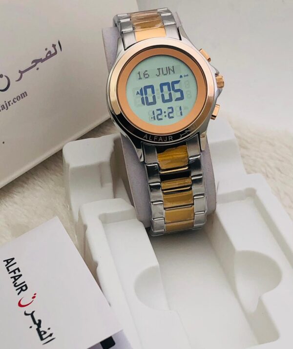 Al fajr Islamic Watch |Classic Watch WL-08S| Prayer Times Calculation|Stainless Steel Watch|Qibla|Compass| (Copy)