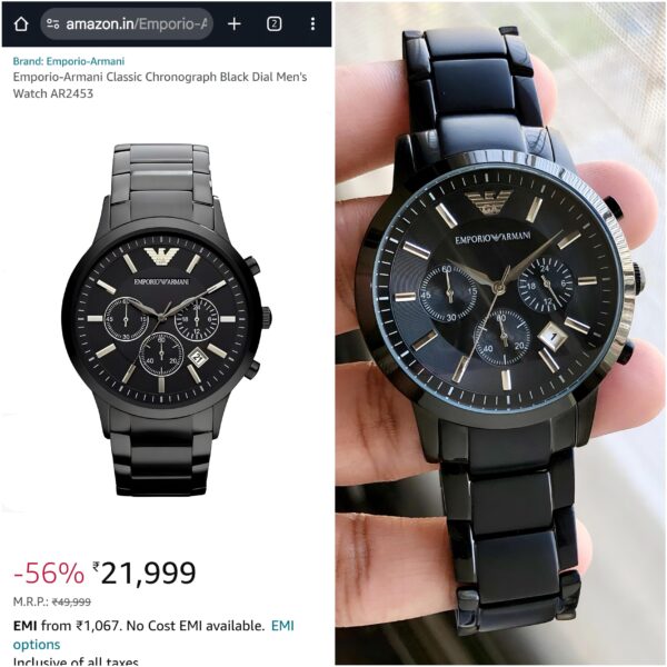 Emporio Armani Renato AR2453 wristwatch - Image 3