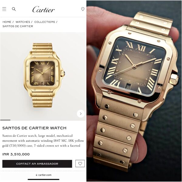 The Luxurious, Dynamic & Simple, what a classic watch is called. Cartier makes extremely elegant geometric designs for the wrists. ✅ - Image 2