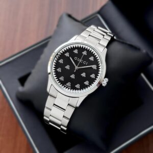 The Gucci G‑Timeless Bee watch is the perfect blend of heritage charm and contemporary elegance that captures the essence of Gucci’s bold creativity.