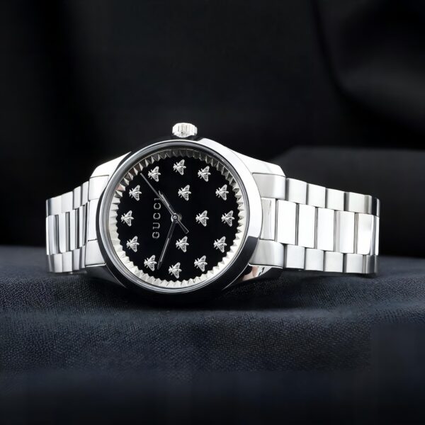 The Gucci G‑Timeless Bee watch is the perfect blend of heritage charm and contemporary elegance that captures the essence of Gucci’s bold creativity. - Image 2