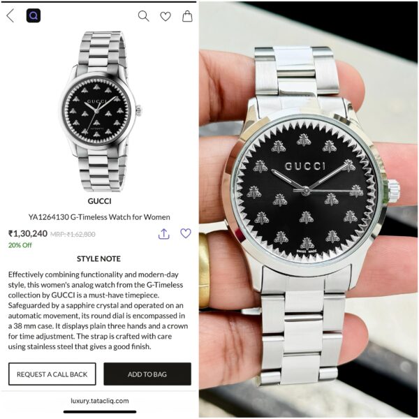 The Gucci G‑Timeless Bee watch is the perfect blend of heritage charm and contemporary elegance that captures the essence of Gucci’s bold creativity. - Image 3