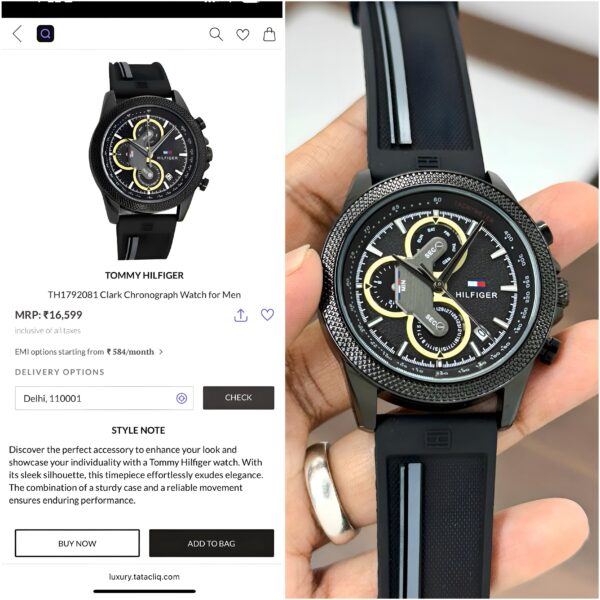 The Tommy Hilfiger Clark watch is a bold, racing-inspired timepiece that blends sporty aesthetics with everyday functionality. 🖤 - Image 2