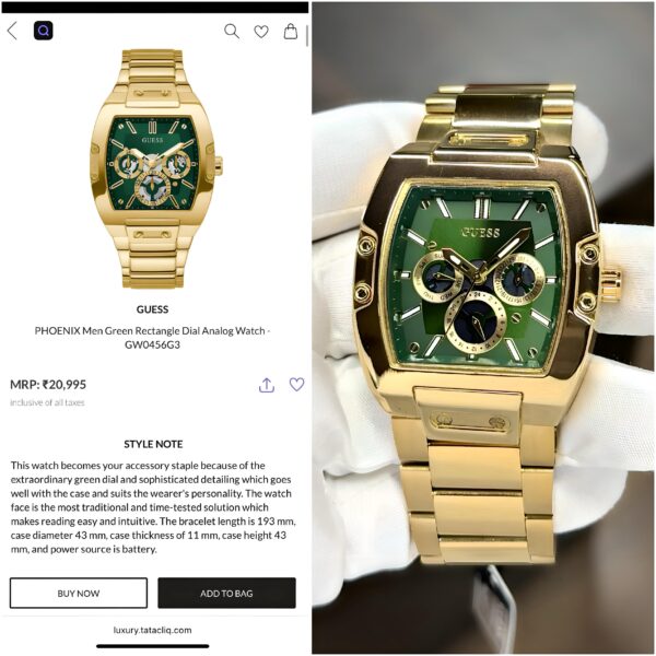 The GUESS Phoenix is a striking blend of elegance and power, that captures attention and defines confidence—this watch isn’t just worn, it’s owned. - Image 2