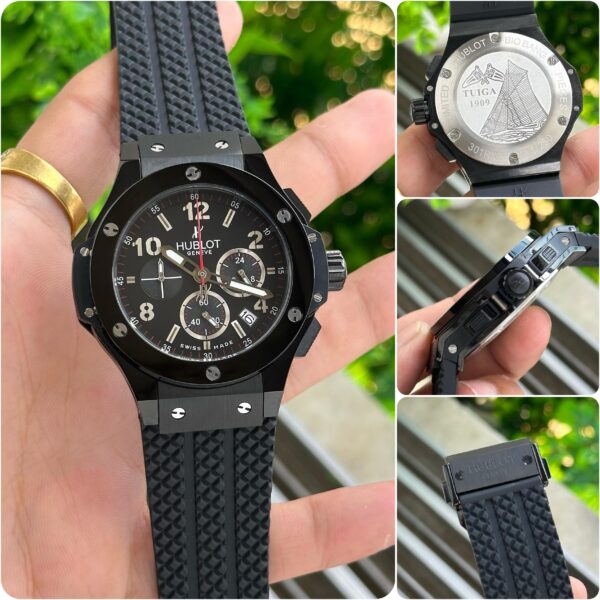 Hublot Big Bang Rosegold BLACK, iconic belt collection representing the fusion of art & luxury to your wrist.
