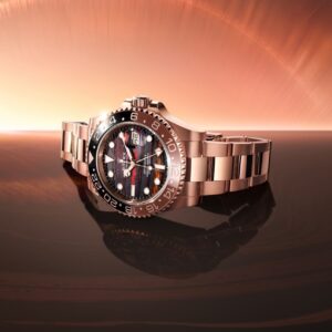 Rolex GMT Master 2 1st Time in with a latest Upgrade, 2025 ever rose edition comes with New 3 Link Stainless Steel bracelet.
