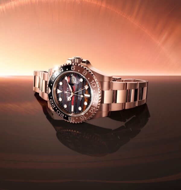 Rolex GMT Master 2 1st Time in with a latest Upgrade, 2025 ever rose edition comes with New 3 Link Stainless Steel bracelet.