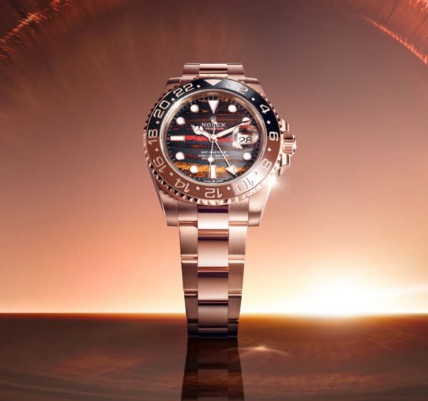 Rolex GMT Master 2 1st Time in with a latest Upgrade, 2025 ever rose edition comes with New 3 Link Stainless Steel bracelet. - Image 5