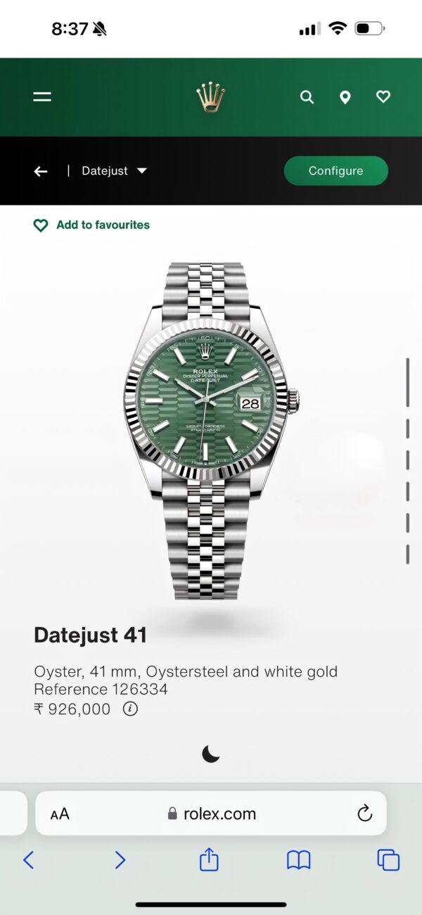 Rolex DateJust 41 Green Motif 💚 - Image 2