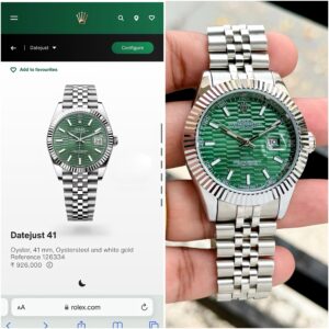Rolex DateJust 41 Green Motif 💚