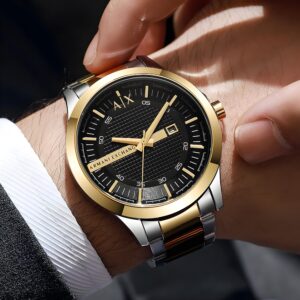 Bold. Sophisticated. Timeless. The Armani Exchange Hampton watch is where modern design meets refined craftsmanship. ✅
