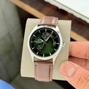 Perfectly balancing tradition and innovation, the Jazzmaster Open Heart offers a glimpse of its precision Swiss automatic movement in action.  Hamilton JAZZMASTER Open Heart Automatic Back Open Collection