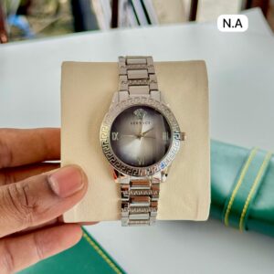 Versace wristwatch with a rose gold dial