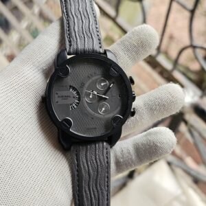 New Diesel 3-BAR  series updated. Commanding and stylish, this Black IP Diesel Mega Chief watch features a with Safire Glass, chronograph dial with an Only the Brave tag. ✅