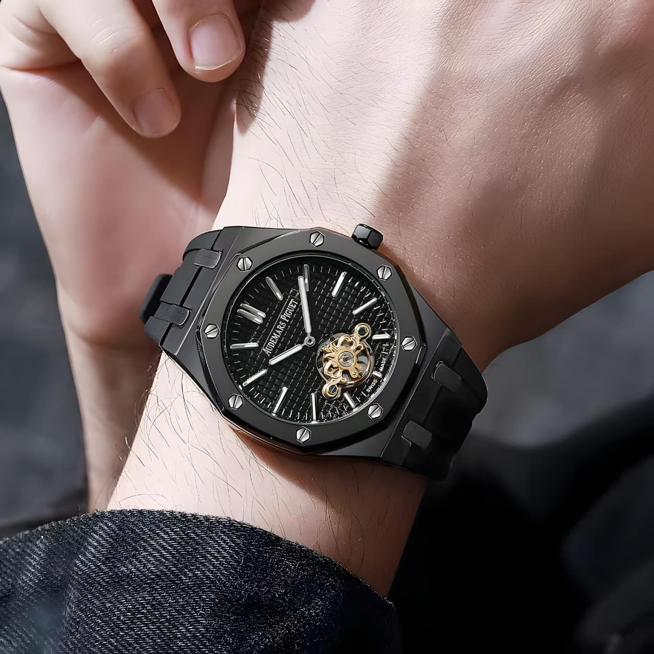 The Audemars Royal Oak Tourbillon is one of the most prestigious timepieces, blending the iconic Gerald Genta design with the technical mastery of a tourbillon complication. ⌚ - Image 2