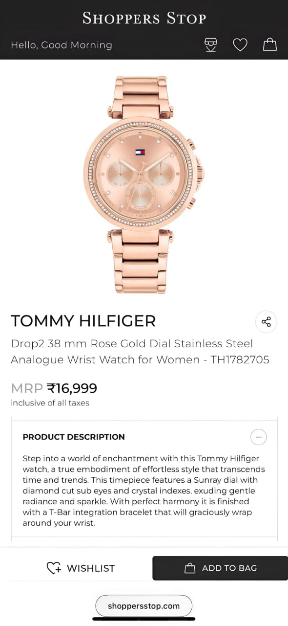 Indulge in elegance with this exquisite Tommy Hilfiger rose-gold ladies’ watch — a true statement piece that effortlessly merges refined design with modern flair. ⌚ - Image 6